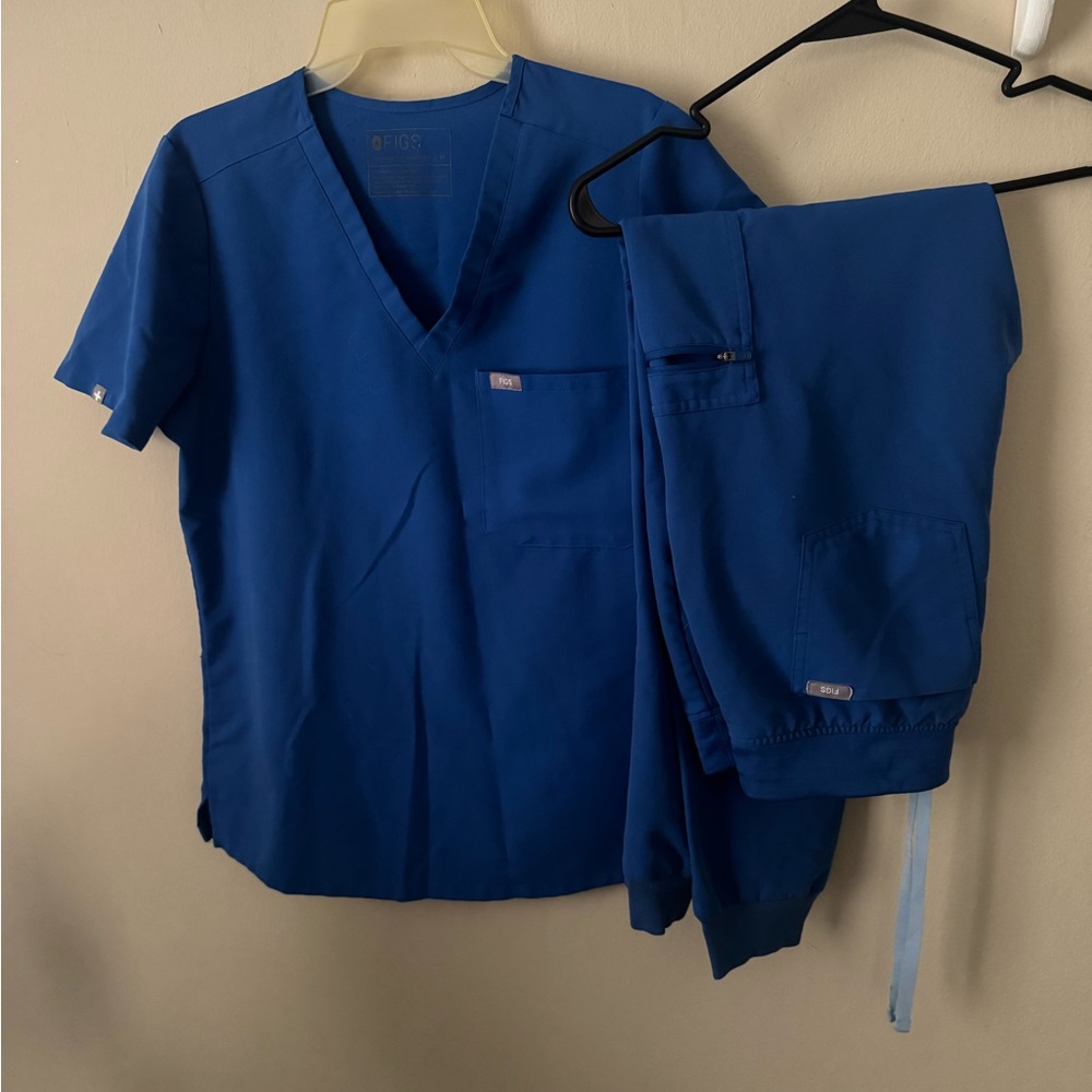 Figs Blue Scrub Set